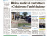 La prima pagina dell’edizione in edicola oggi