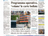 La prima pagina dell’edizione in edicola oggi