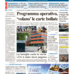 La prima pagina dell’edizione in edicola oggi