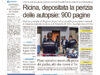 La prima pagina dell’edizione in edicola oggi