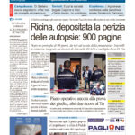 La prima pagina dell’edizione in edicola oggi