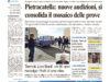 La prima pagina dell’edizione in edicola oggi