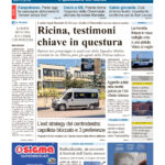 La prima pagina dell’edizione in edicola oggi
