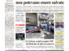 La prima pagina dell’edizione in edicola oggi