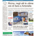 La prima pagina dell’edizione in edicola oggi