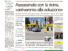 La prima pagina dell’edizione in edicola oggi