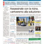 La prima pagina dell’edizione in edicola oggi