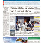 La prima pagina dell’edizione in edicola oggi