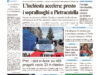 La prima pagina dell’edizione in edicola oggi