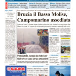 La prima pagina dell’edizione in edicola oggi