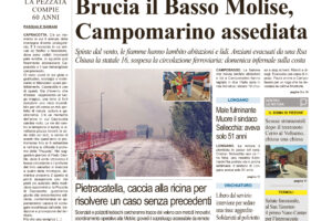 La prima pagina dell’edizione in edicola oggi
