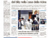 La prima pagina dell’edizione in edicola oggi