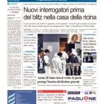 La prima pagina dell’edizione in edicola oggi