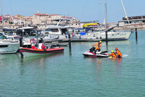 Presidio acquatico dei Vigili del Fuoco lungo tutta la costa