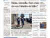 La prima pagina dell’edizione in edicola oggi