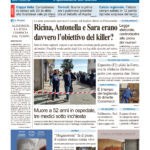 La prima pagina dell’edizione in edicola oggi