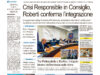 La prima pagina dell’edizione in edicola oggi
