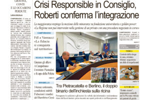 La prima pagina dell’edizione in edicola oggi