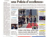 La prima pagina dell’edizione in edicola oggi
