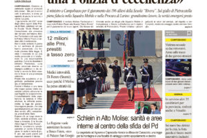 La prima pagina dell’edizione in edicola oggi