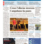 La prima pagina dell’edizione in edicola oggi