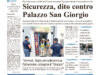 La prima pagina dell’edizione in edicola oggi
