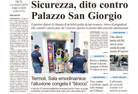 L’edizione completa di Primo Piano Molise del 9 agosto