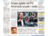 La prima pagina dell’edizione in edicola oggi