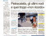 La prima pagina dell’edizione in edicola oggi