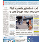 La prima pagina dell’edizione in edicola oggi