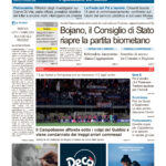 La prima pagina dell’edizione in edicola oggi