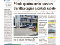 La prima pagina dell’edizione in edicola oggi