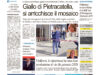 La prima pagina dell’edizione in edicola oggi