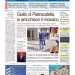 La prima pagina dell’edizione in edicola oggi