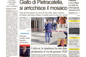 La prima pagina dell’edizione in edicola oggi