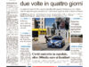 La prima pagina dell’edizione in edicola oggi