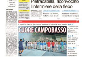 La prima pagina dell’edizione in edicola oggi