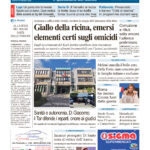 La prima pagina dell’edizione in edicola oggi
