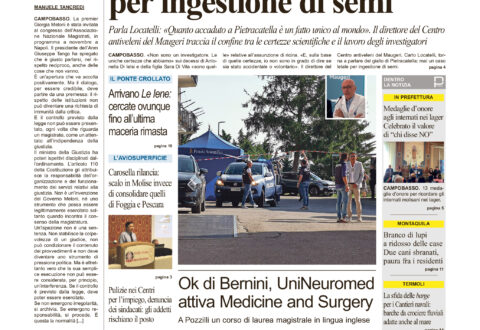 L’edizione completa di Primo Piano Molise del 20 settembre