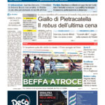 La prima pagina dell’edizione in edicola oggi