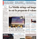 La prima pagina dell’edizione in edicola oggi