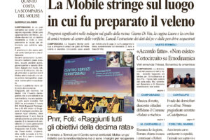 La prima pagina dell’edizione in edicola oggi