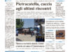 La prima pagina dell’edizione in edicola oggi