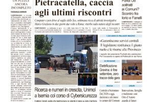 La prima pagina dell’edizione in edicola oggi