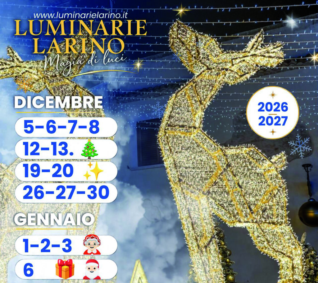 Larino riaccende il Natale: tornano le Luminarie