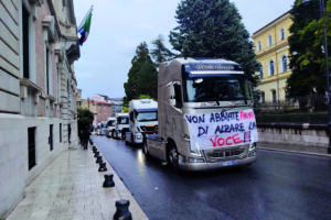 «Abbiate il coraggio di alzare la voce», mezzi pesanti e trattori ancora in corteo