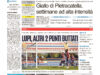 La prima pagina dell’edizione in edicola oggi