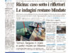La prima pagina dell’edizione in edicola oggi