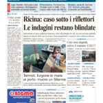 La prima pagina dell’edizione in edicola oggi