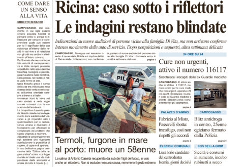 L’edizione completa di Primo Piano Molise del 6 ottobre